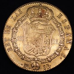 Alternative view of Moneda de oro de 160 Reales Fernando VII 1822 Madrid