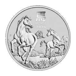 Onça de Prata Ano Lunar Cavalo 2026 Perth Mint
