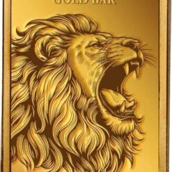 Moeda de 1g ouro Leão República da Gâmbia 200 Dalasis