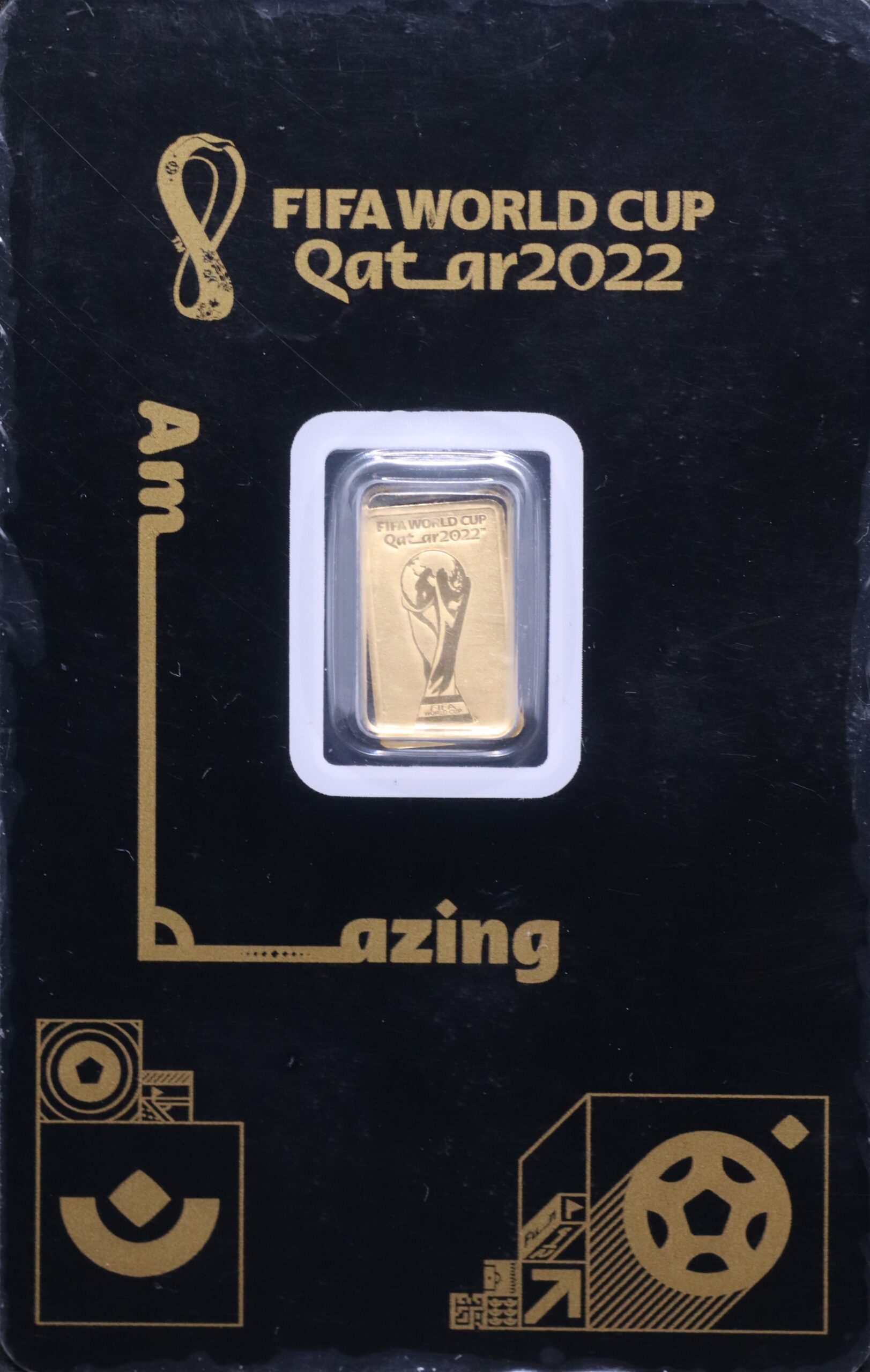 1g Gold Bar PAMP FIFA World Cup Qatar 2022