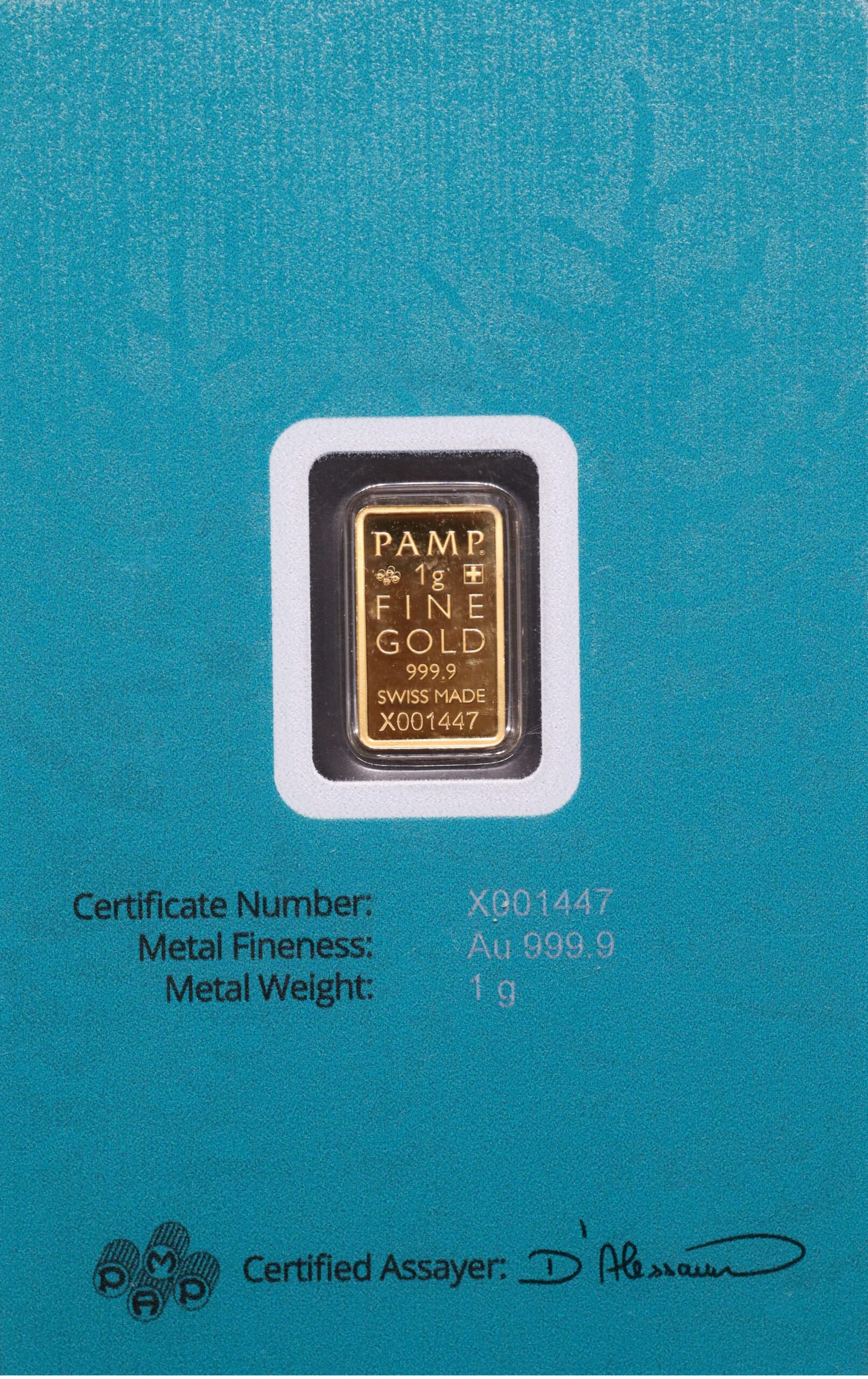 Barra de 1g ouro PAMP Lynx - Imagem 2