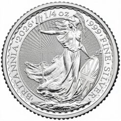 Moeda 1/4 onça de prata Britannia 2026