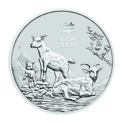 Onça de Prata Ano Lunar Cabra 2027 Perth Mint